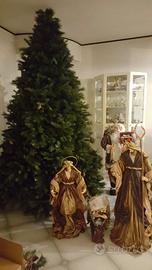 albero di natale 3 metri con Natività 