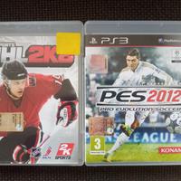 Giochi Playstation 3 PES2012 e NHL2K8