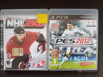 Giochi Playstation 3 PES2012 e NHL2K8