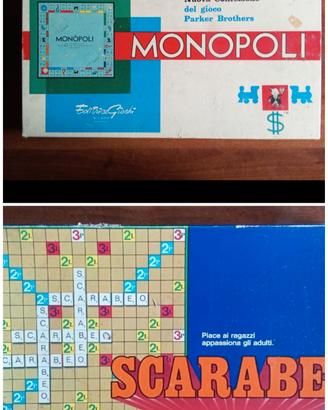 Gioco da tavolo Monopoli o Scarabeo