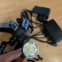 luce frontale per sport e bici