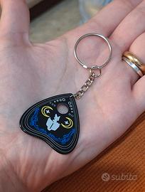 Portachiavi Planchette Ouija con gatto, luna e ste