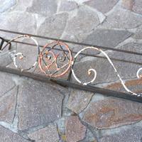 Fioriera portavasi in ferro battuto da giardino