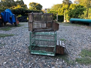 Gabbie in legno vintage