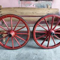 ANTICHE RUOTE OTTOCENTESCHE DA CALESSE