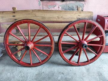 ANTICHE RUOTE OTTOCENTESCHE DA CALESSE