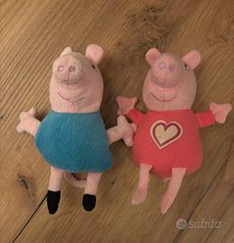 Peluche Peppa Pig & George