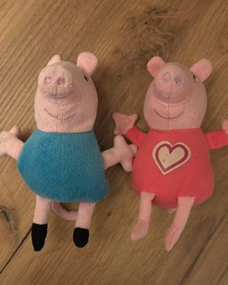 Peluche Peppa Pig & George