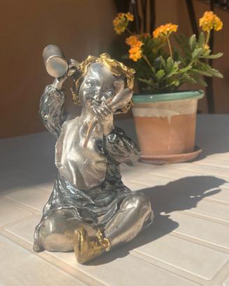 Statuetta Argento Angelo Bambino - Mastro Raddi