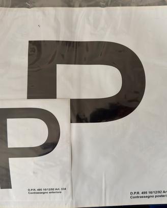 Kit “P” principiante scuola guida auto