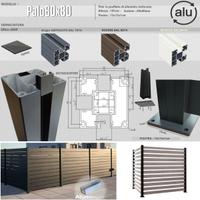 Palo alluminio recinto staccionata recinzioni