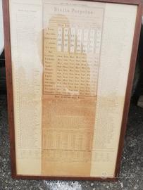 Calendario perpetuo antico ‘800 – Diario Perpetuo 