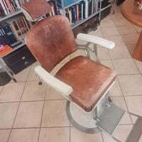 Poltrona da barbiere vintage da collezione