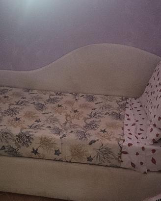 Letto Singolo con materasso e sotto altro posto le