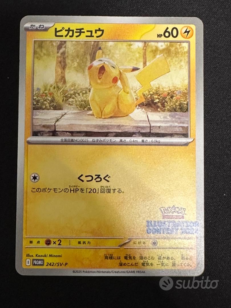Pikachu 242/SV-P &ndash; Illustration Contest 2024 &ndash; JPN - Collezionismo In Vendita A Milano