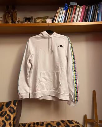 Felpa kappa bianca donna taglia L
