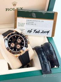 Rolex Daytona Oro Rosa, Full set, si Permute