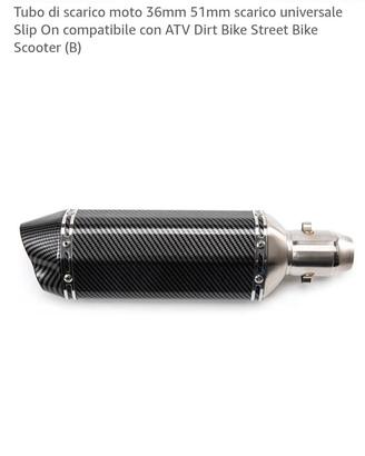 scarico x moto universale fino a 51mm