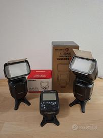 2 Flash Yongnuo YN968EX + Trigger YN-E3-RT  Canon
