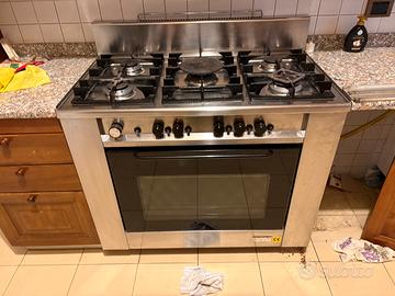 Forno e fornello 100x60cm inox