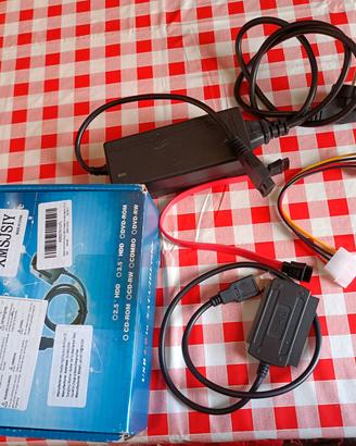 Cavo Adattatore Convertitore SATA PATA IDE a USB 2