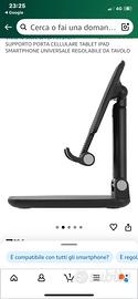 SUPPORTO PORTA CELLULARE TABLET IPAD SMARTPHONE