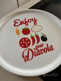 Piatto ceramica x pizza
