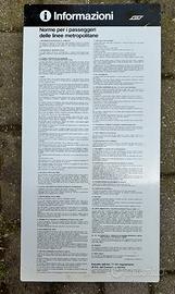 Cartello ATM originale-regole di comportamento