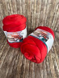 Lotto 2 Matasse Filato "Marshmallow" rosso