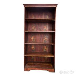 Libreria in  Sheesham con Disegni  Dipinti a Mano