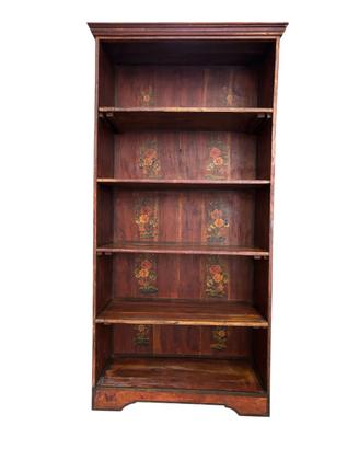 Libreria in  Sheesham con Disegni  Dipinti a Mano