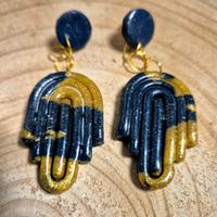 orecchini Gold&Blue