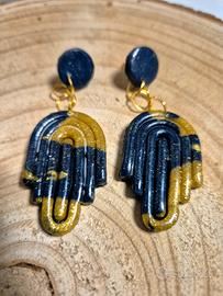 orecchini Gold&Blue