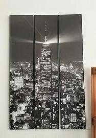 quadro Skyline 118x75 cm, 3 pannelli