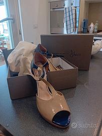 Scarpe tosca blu con scatola