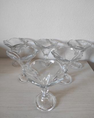 6 coppa/ gelato in vetro