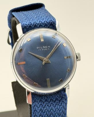 Pilsen blue vintage nos 34mm vintage