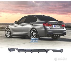 DIFFUSORE BMW F30 F31 LOOK M PERFORMANCE NERO LUCI