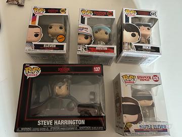 Lotto 5 Funko Pop Stranger Things Con Chase & Ride