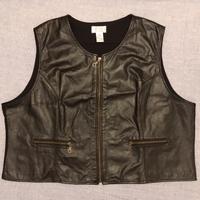 Gilet Pelle Biker Lady tipo Harley plus size