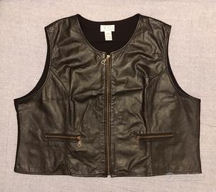 Gilet Pelle Biker Lady tipo Harley plus size