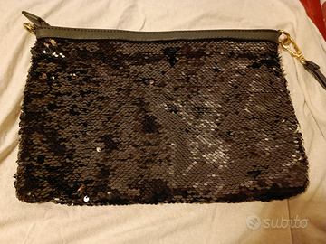 Pochette/tracolla paillettes