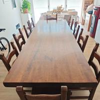 Tavolo in legno + 10 Sedie