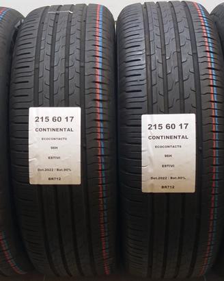 4 GOMME 215 60 17 CONTINENTAL BR712
