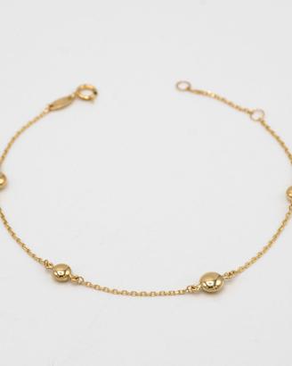 Bracciale oro giallo 9kt palline schiacciate S.7
