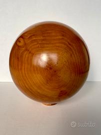 Sfera in legno massello con scatola orig. anni 70
