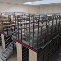 Impianto scaffalature industriali + soppalco