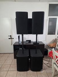 coppia sub 615 piu opera 12 con pali e full cover