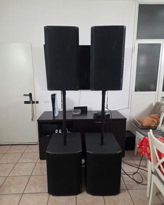 coppia sub 615 piu opera 12 con pali e full cover