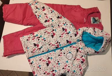 Completo Tuta Sci bimba giacca e salopette tg2anni